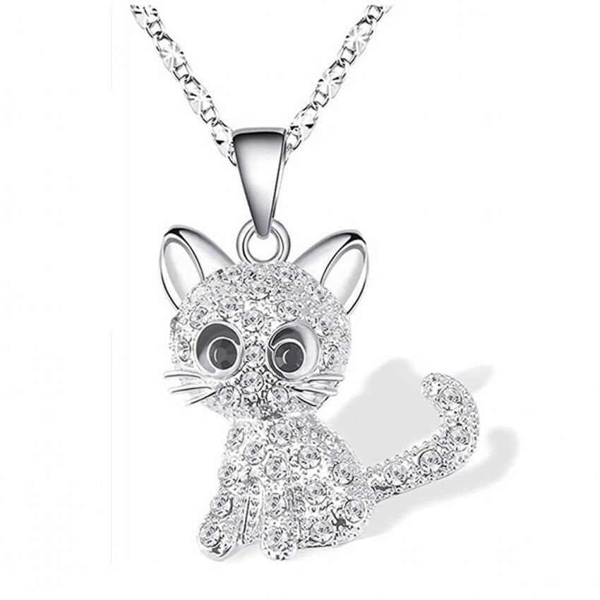 Collar de gatito con circonitas de colores - Hipnotelia