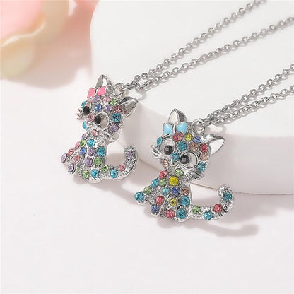 Collar de gatito con circonitas de colores - Hipnotelia