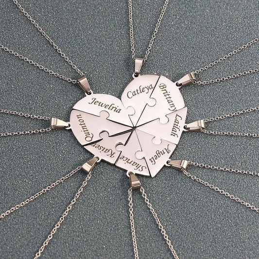 Collar o llavero personalizado de piezas de rompecabezas - Hipnotelia