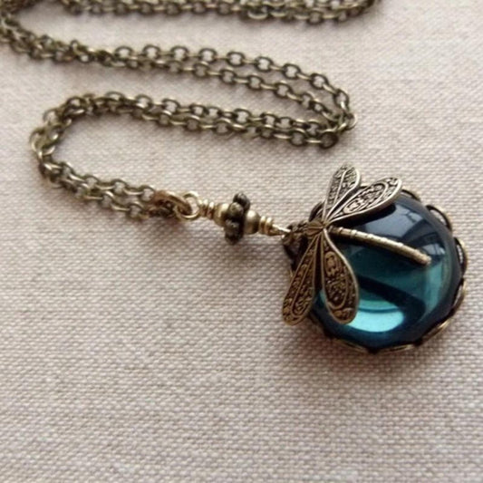 Collar vintage de libélula - Hipnotelia