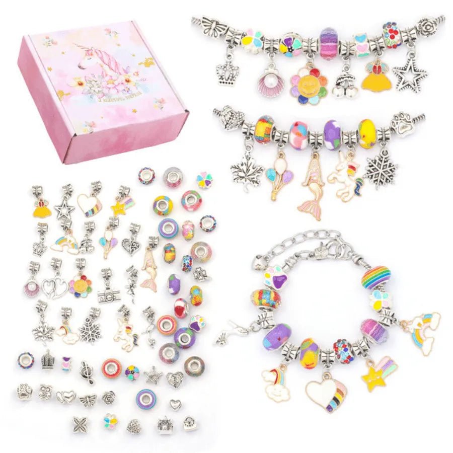 Juego de pulseras y dijes para niños de 64 piezas - Hipnotelia