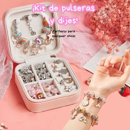 Juego de pulseras y dijes para niños de 64 piezas - Hipnotelia