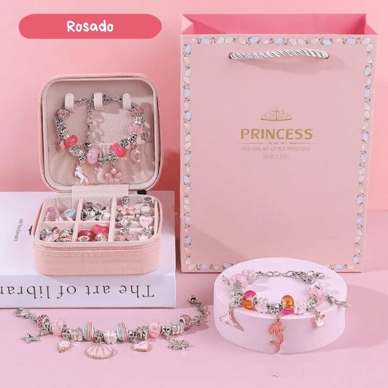 Juego de pulseras y dijes para niños de 64 piezas - Hipnotelia