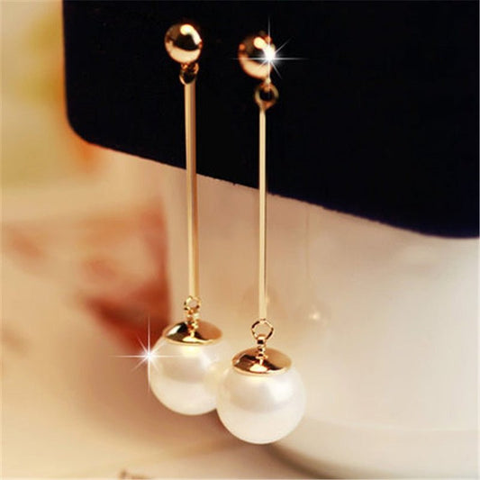 Lujosos pendientes colgantes con perlas - Hipnotelia