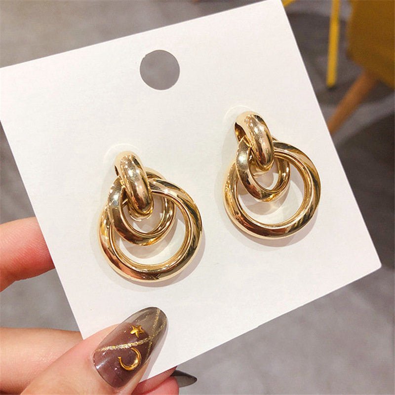 Pendientes de lujo dorados - Hipnotelia