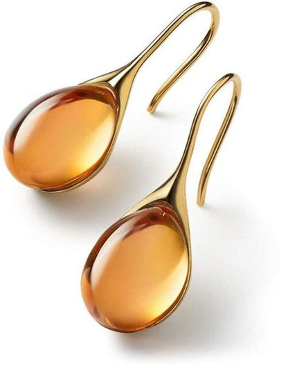 Pendientes dorados y plateados de gota de cristal - Hipnotelia