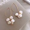 Pendientes elegantes de perlas aplanadas - Hipnotelia