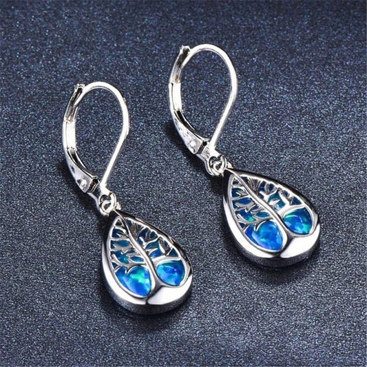 Pendientes en gota de árbol de la vida - Hipnotelia