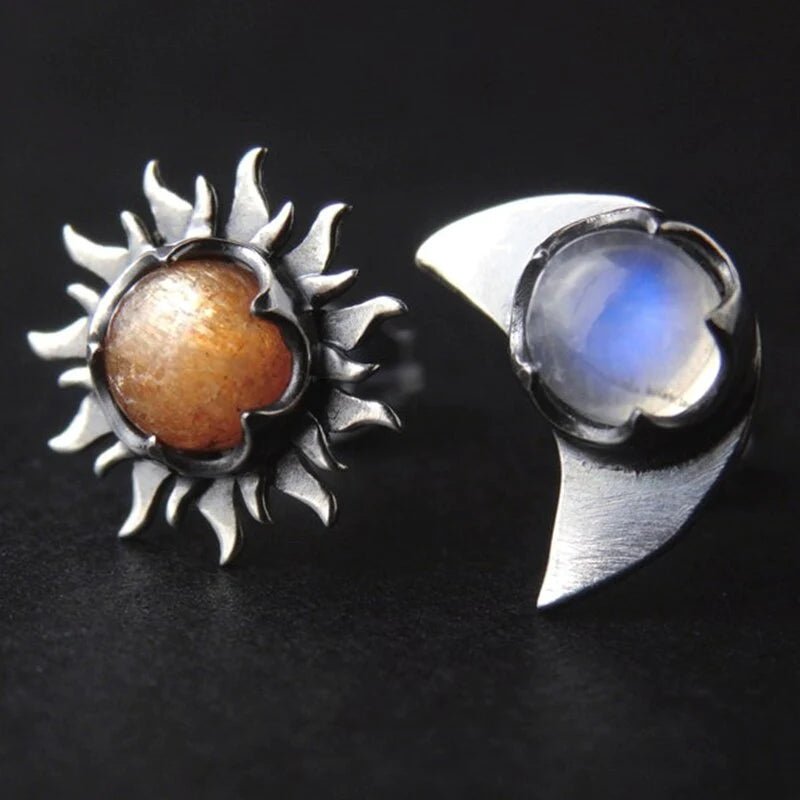 Pendientes sol y luna - Hipnotelia