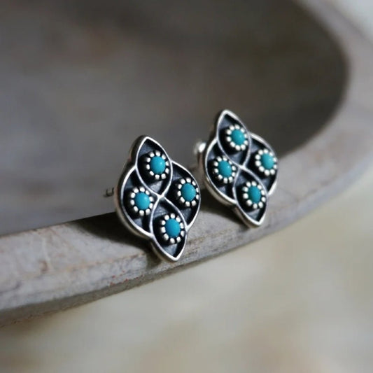 Pendientes vintage turquesa - Hipnotelia
