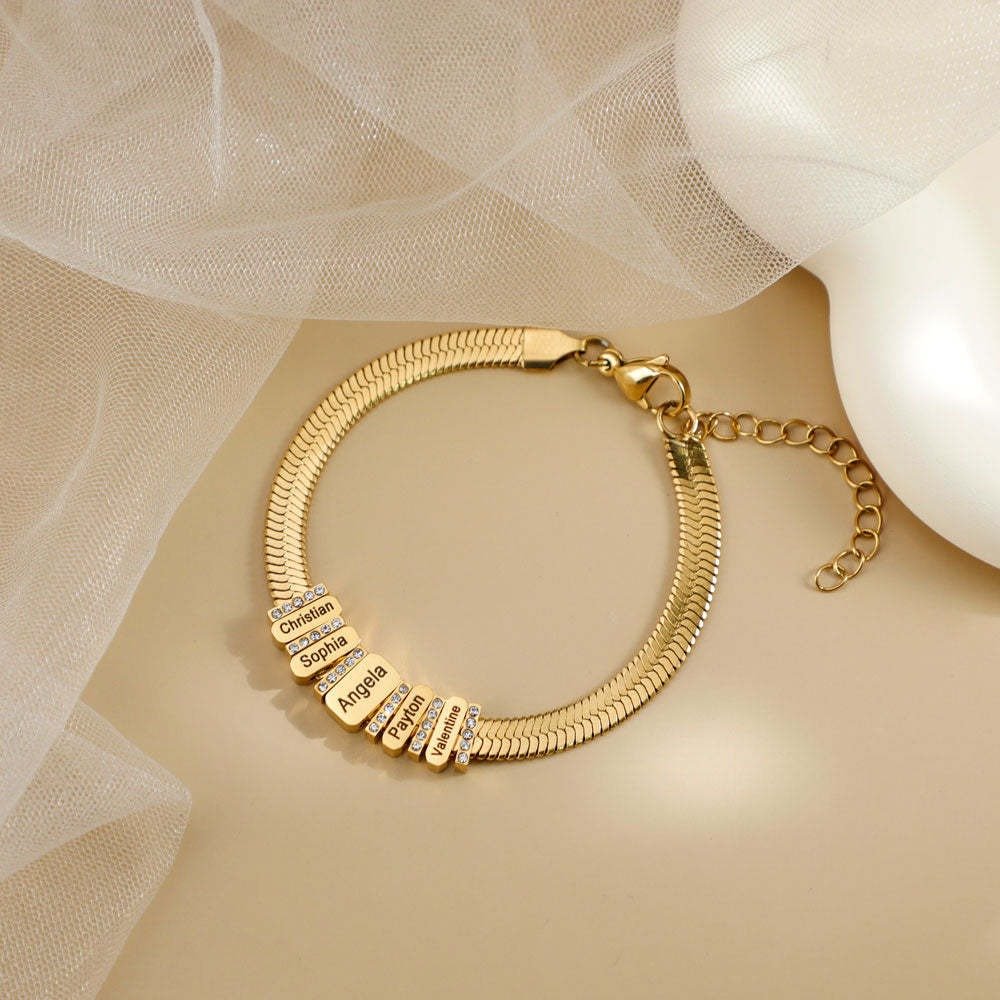 Pulsera con cuentas familiares personalizables - Hipnotelia