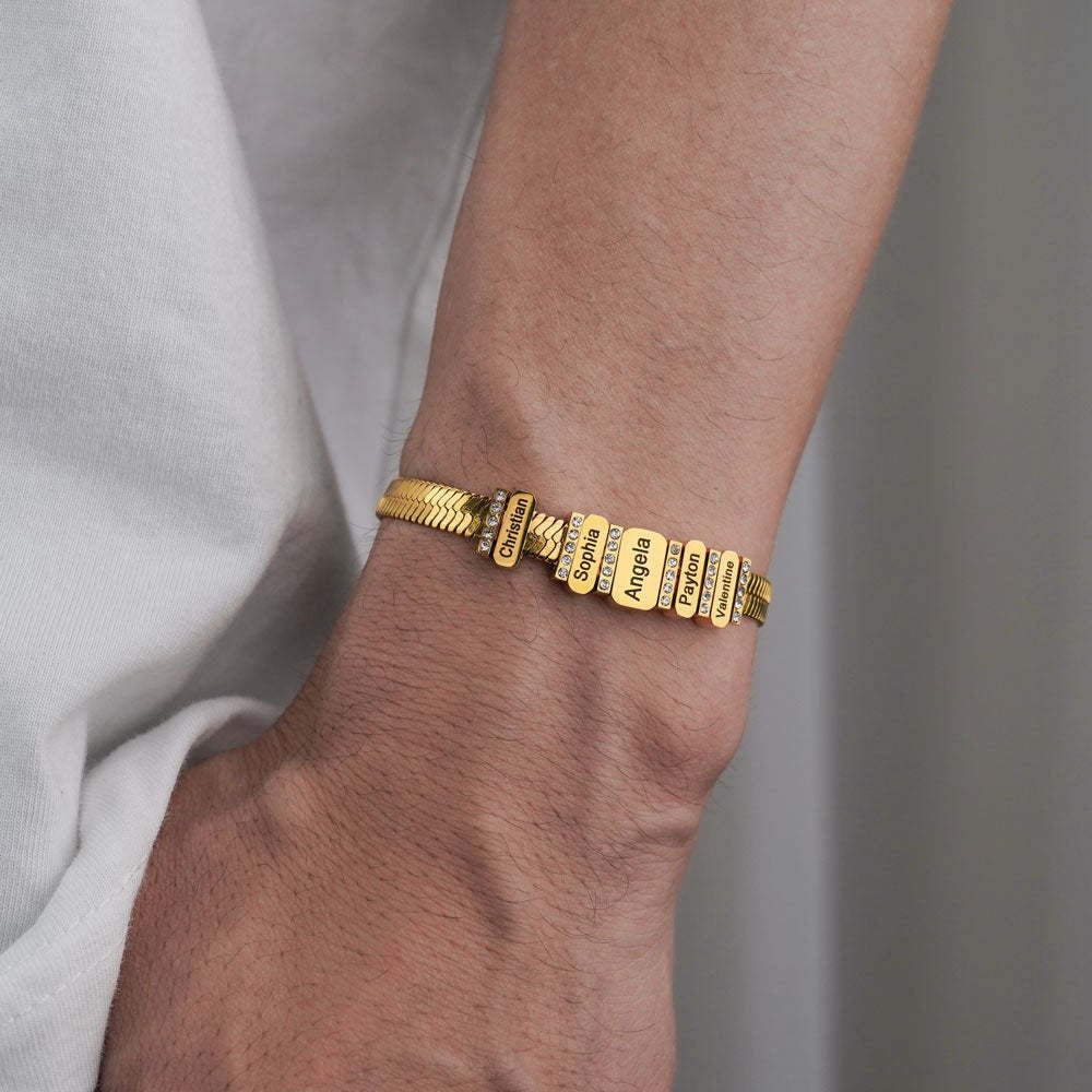 Pulsera con cuentas familiares personalizables - Hipnotelia