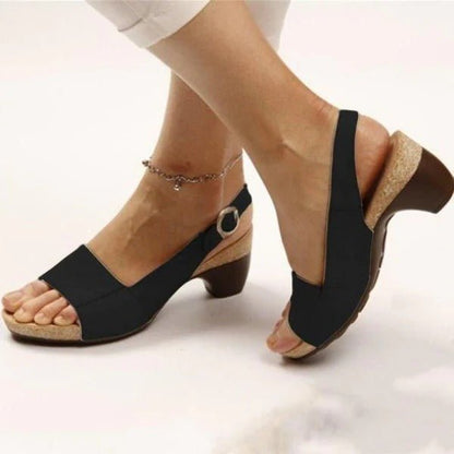 Sandalias ortopédicas con tacón