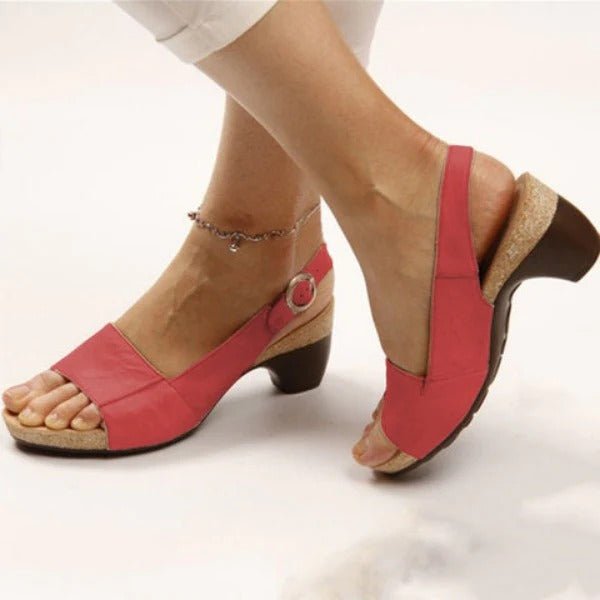 Sandalias ortopédicas con tacón