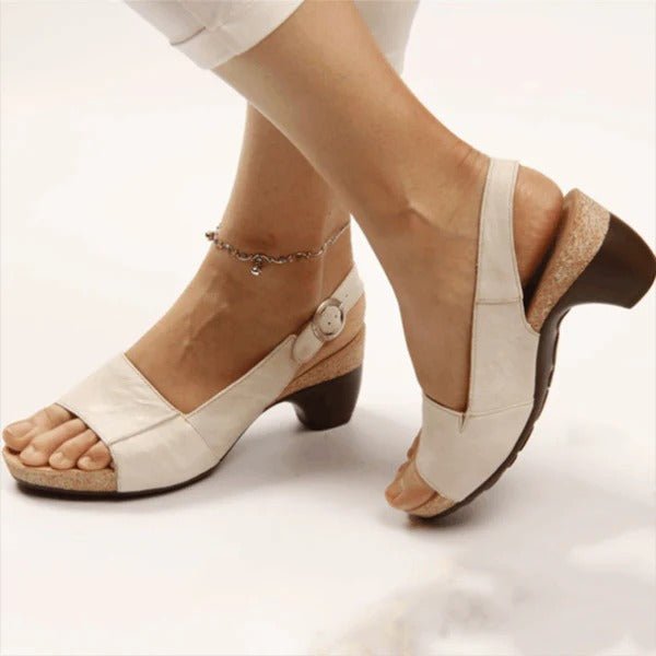 Sandalias ortopédicas con tacón