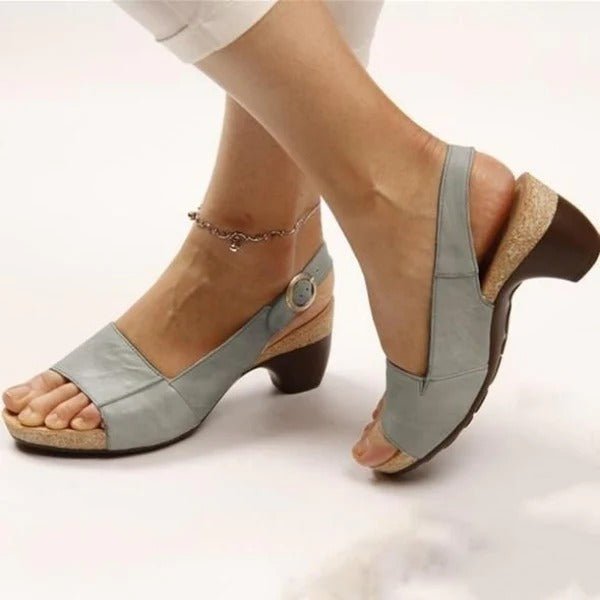 Sandalias ortopédicas con tacón