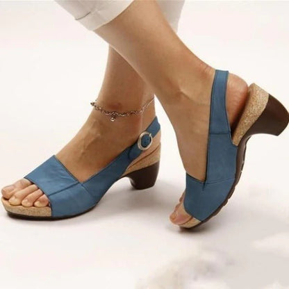 Sandalias ortopédicas con tacón