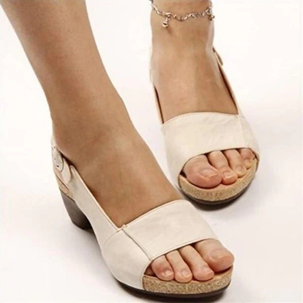 Sandalias ortopédicas con tacón
