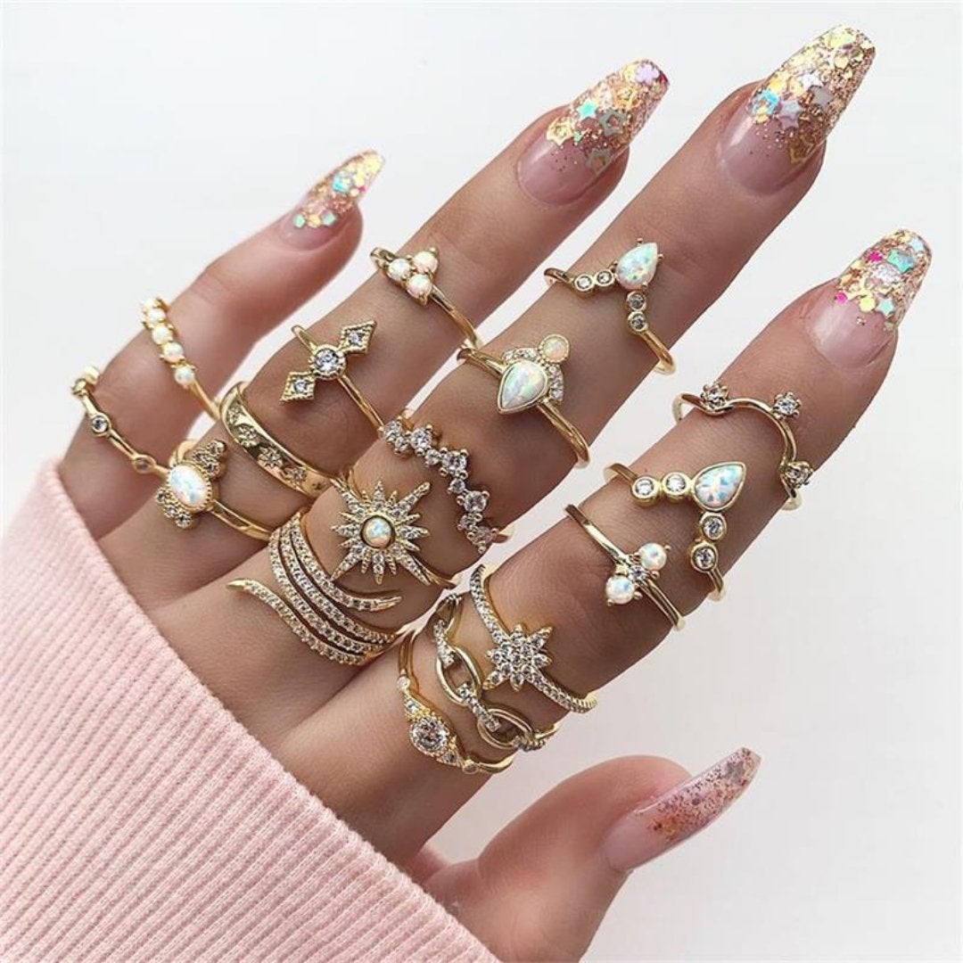 Set de 8 a 12 anillos - Hipnotelia