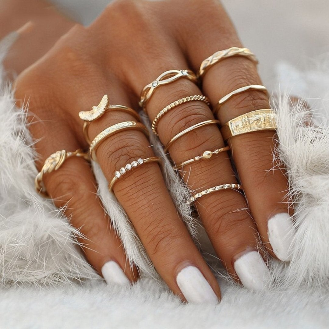 Set de 8 a 12 anillos - Hipnotelia