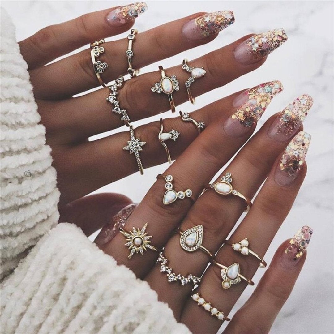 Set de 8 a 12 anillos - Hipnotelia