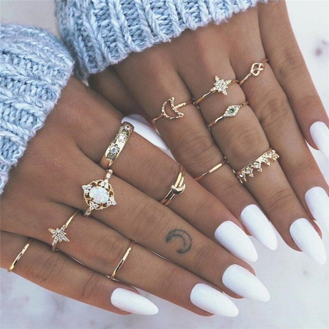 Set de 8 a 12 anillos - Hipnotelia